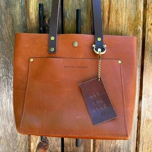 HONEY - Portland Leather Goods (Modified) Mini Crossbody Tote